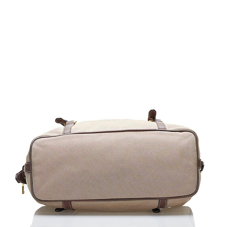 Prada Prada Logo Jacquard Bauletto Bag