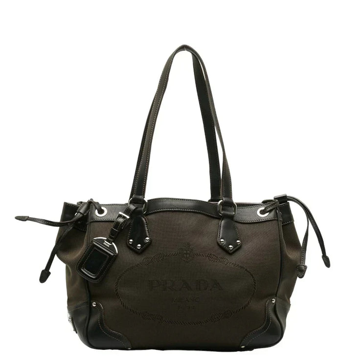 Prada Canapa Logo Shoulder Bag