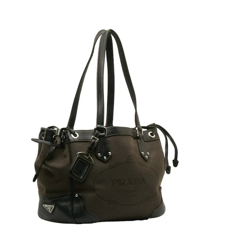 Prada Canapa Logo Shoulder Bag