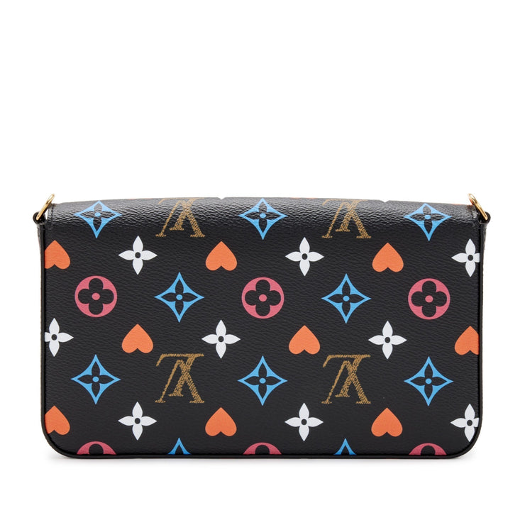 Louis Vuitton
Black Multicolor Monogram Coated Canvas Game On Félicie Pochette Gold Hardware, 2020