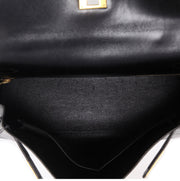 Borsa Hermès Kelly 35 cm in pelle box nera