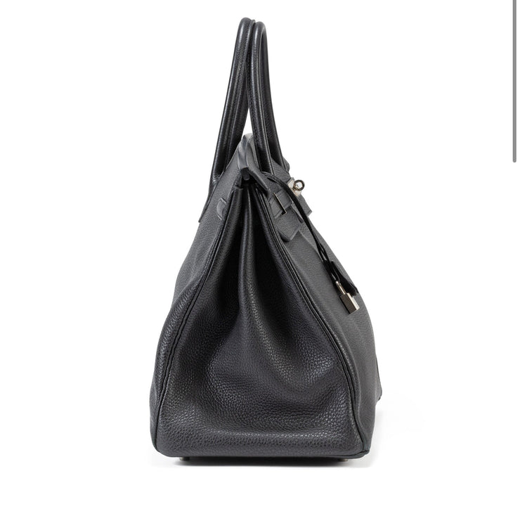 Hermès
Black Clémence Birkin 40 Palladium Hardware, 2010