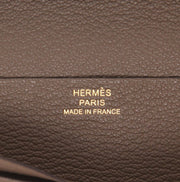 Portafogli Hermès Bearn in pelle etoupe