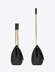 CALYPSO GRANDE IN PELLE DI AGNELLO MARTELLATA