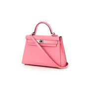 Borsa Hermès Kelly 20 cm in pelle Mysore Rose Confetti