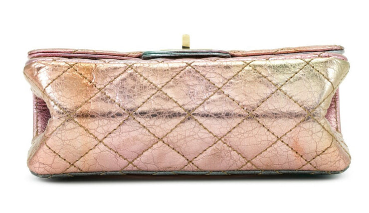 Chanel
Rainbow Metallic Quilted Aged Calfskin Reissue 2.55 224 Single Flap Gold Hardware, 2020