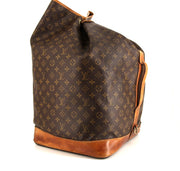 Borsa da viaggio Louis Vuitton Marin - Travel Bag in tela monogram marrone e pelle naturale