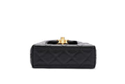 Chanel
Black Quilted Aged Calfskin Mini Nano Kelly Bag Brushed Gold Hardware, 2024