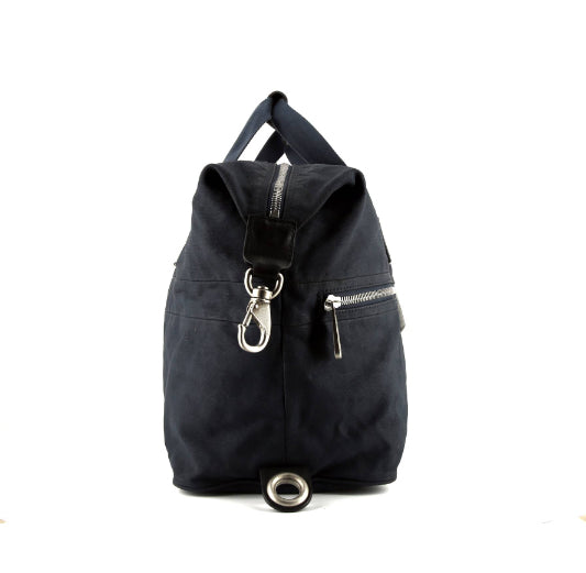 Borsa da viaggio Louis Vuitton America's Cup in tela blu e pelle nera