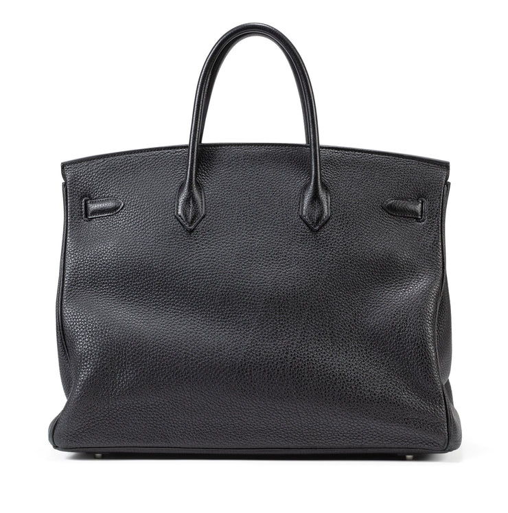 Hermès
Black Clémence Birkin 40 Palladium Hardware, 2010