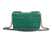 Chanel
Green Quilted Lambskin Chanel 19 Flap Gold and Ruthenium Hardware, 2020-21