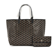 Goyard
Black Goyardine Canvas and Chevroches Calfskin Saint Louis PM Tote, 2023