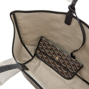 Goyard
Black Goyardine Canvas and Chevroches Calfskin Saint Louis PM Tote, 2023