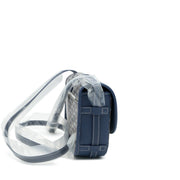 Goyard
Navy Blue Goyardine Canvas and Decize Taurillon Belvedere PM Bag Silver Hardware