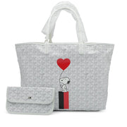 Goyard
White Goyardine Canvas and Chevroches Calfskin Saint Louis PM Tote