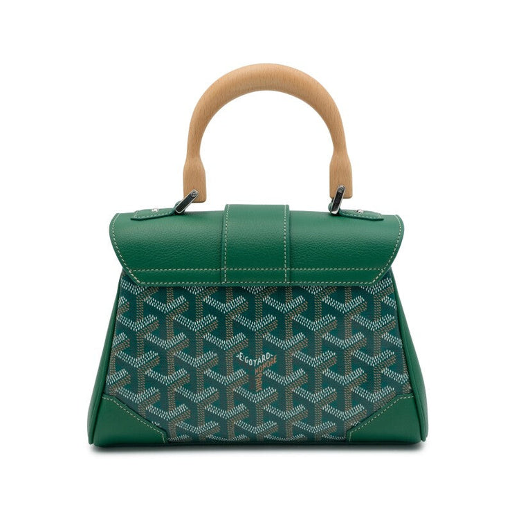 Goyard
Green Goyardine Canvas and Chevroches Calfskin Saïgon Souple Mini Bag