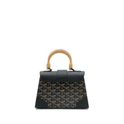 Goyard
Black Goyardine Canvas and Chevroches Calfskin Saïgon PM Bag