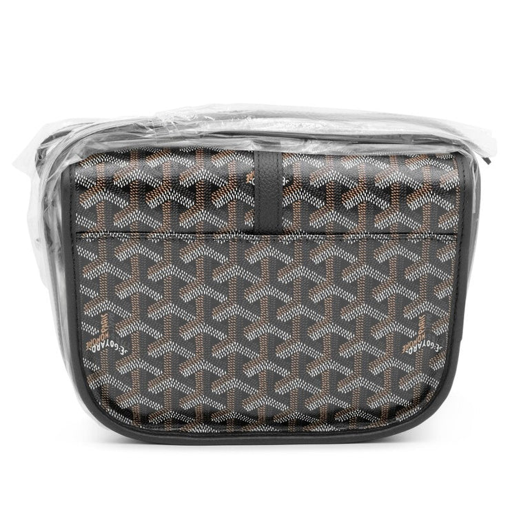 Goyard
Black Goyardine Canvas and Chevroches Calfskin Belvedere PM Bag