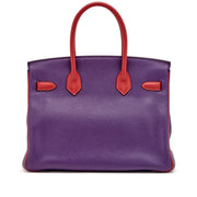 Hermès
Anemone and Rouge Casaque Clémence Birkin 30 Palladium Hardware, 2013