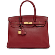 Hermès
Rubis Clemence Birkin 30 Gold Hardware, 2015