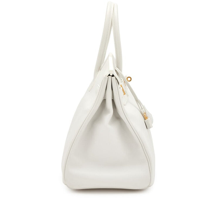 Hermès
White Swift Birkin 35 Gold Hardware, 2010