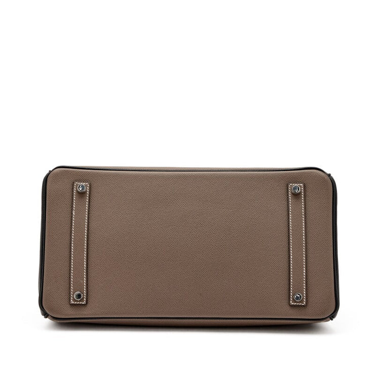 Hermès
Bi-Color Etain and Black Epsom HSS Birkin 35 Brushed Palladium Hardware 2018