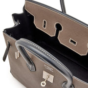 Hermès
Bi-Color Etain and Black Epsom HSS Birkin 35 Brushed Palladium Hardware 2018