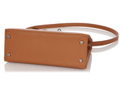 Hermès
Gold Epsom and Jaune Ambre Verso Kelly Sellier 25 Palladium Hardware, 2021