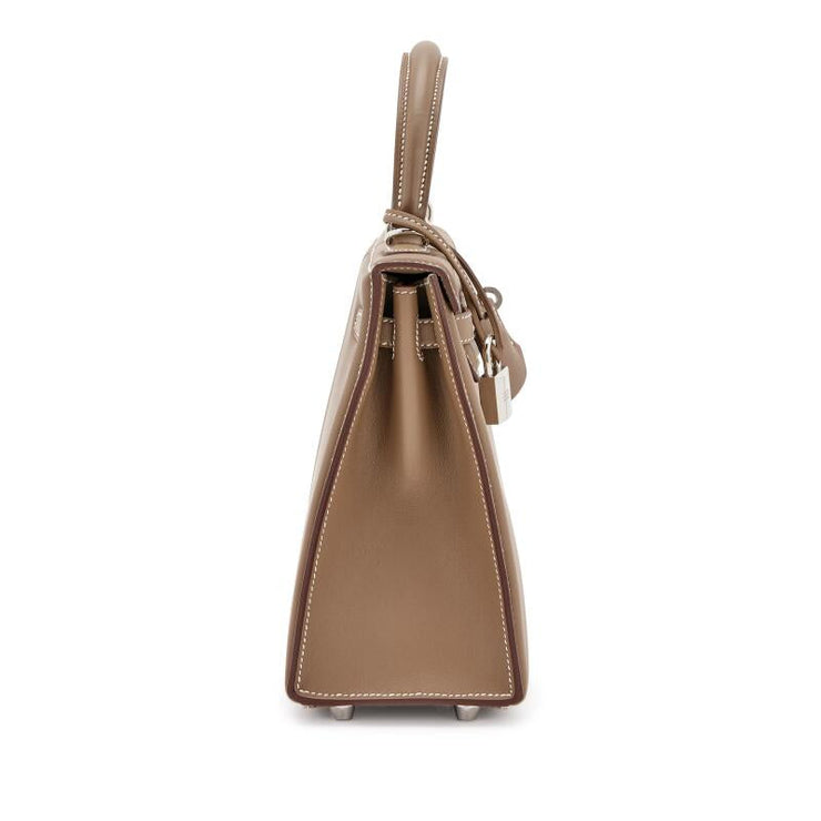 Hermès
Etoupe Swift Padded Kelly 25 Palladium Hardware, 2022