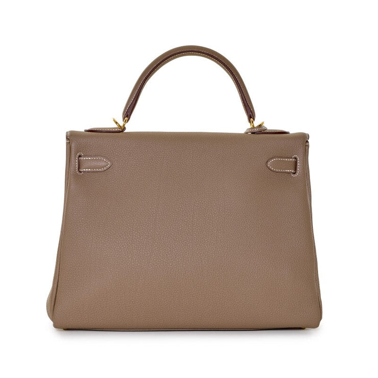 Hermès
Etoupe Togo Kelly 32 Retourne Gold Hardware, 2022