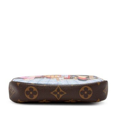 Louis Vuitton
Multicolor Monogram Coated Canvas XMAS Vivienne in London Mini Pochette Accessoires Gold Hardware, 2021