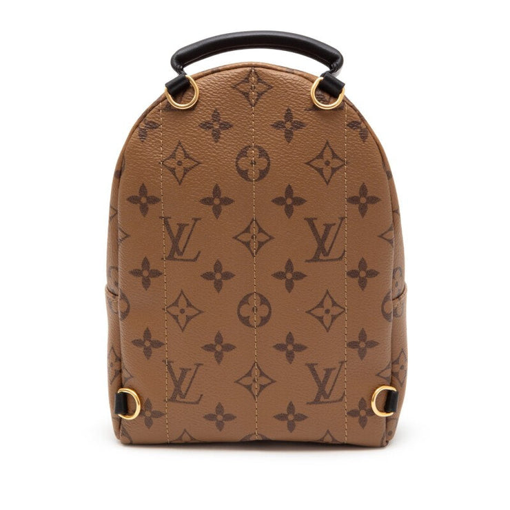 Louis Vuitton
Zaino Ebene Reverse Monogram Coated Canvas Mini Palm Springs Backpack Gold Hardware, 2021
