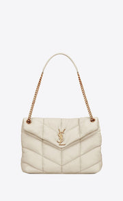 PUFFER MEDIA IN NAPPA TRAPUNTATA