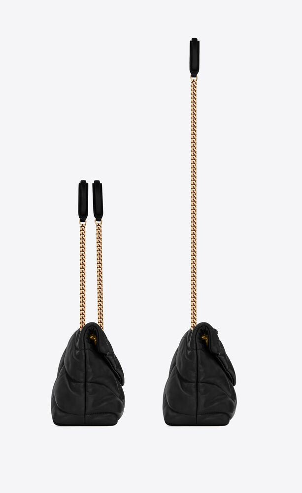 PUFFER MEDIA IN NAPPA TRAPUNTATA