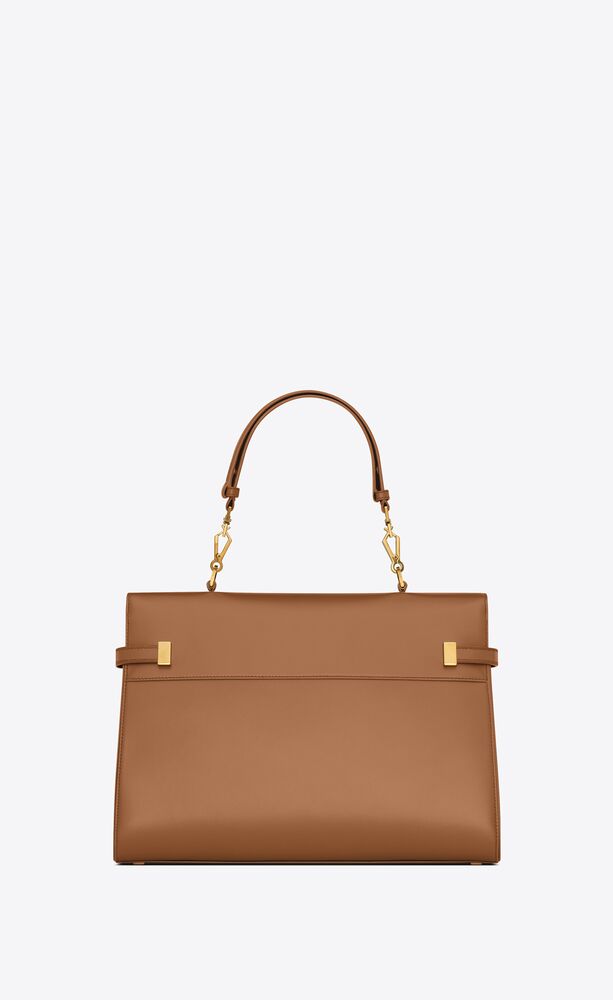 BORSA MANHATTAN TOP-HANDLE IN PELLE BOX SAINT LAURENT