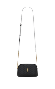 POCHETTE CON ZIP GABY IN PELLE DI AGNELLO TRAPUNTATA