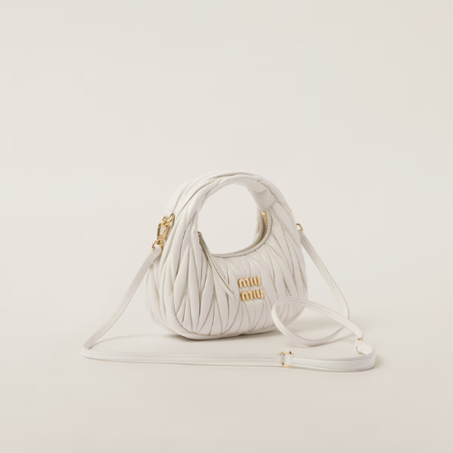 Mini borsa hobo Wander in nappa matelassé