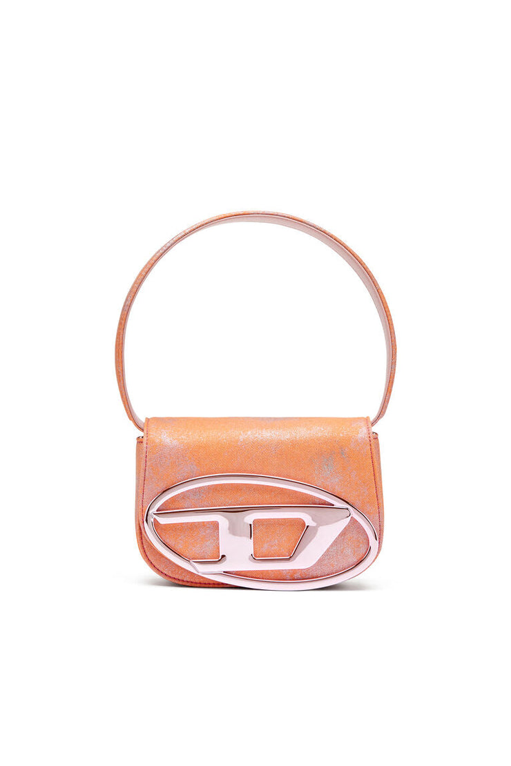 Iconica borsa a spalla in denim pop-colour