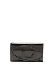 Wallet bag in pelle specchiata