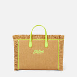 Borsa Colette in paglia con ricamo