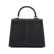 Hermès Black Swift Kelly Padded Sellier 25 Gold Hardware, 2022
