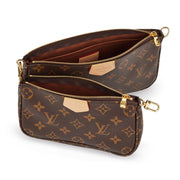 Louis Vuitton Khaki and Brown Monogram Canvas Multi Pochette Accessories Gold Hardware, 2021