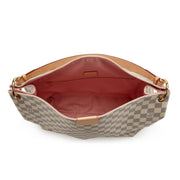 Louis Vuitton White and Blue Damier Azur Coated Canvas Gracefull MM Gold Hardware, 2021