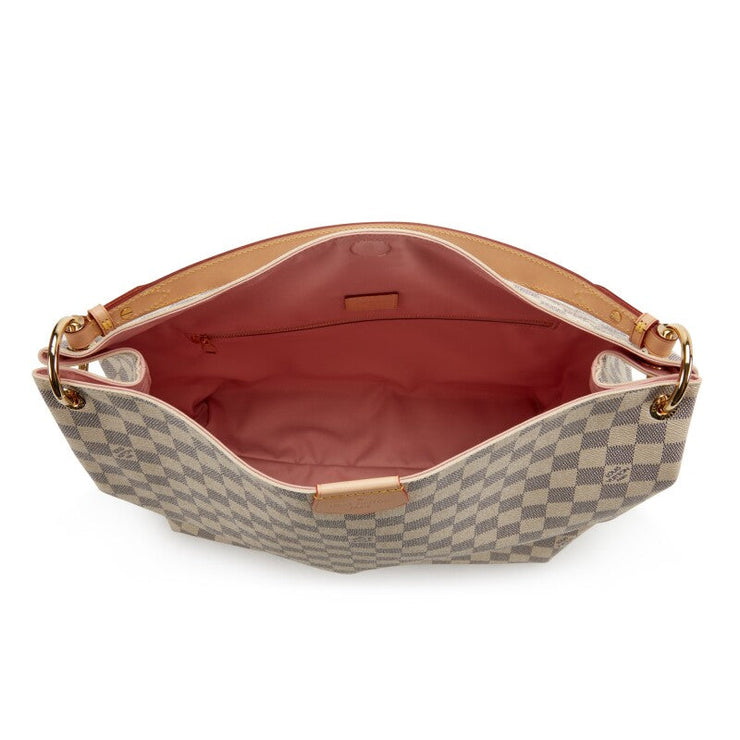 Louis Vuitton White and Blue Damier Azur Coated Canvas Gracefull MM Gold Hardware, 2021