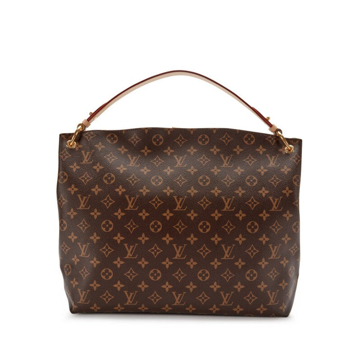 Louis Vuitton Ebene Monogram Coated Canvas Graceful MM Gold Hardware, 2021