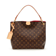 Louis Vuitton Ebene Monogram Coated Canvas Graceful MM Gold Hardware, 2021-2022