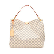 Louis Vuitton White and Blue Damier Azur Coated Canvas Graceful MM Gold Hardware, 2021-2022