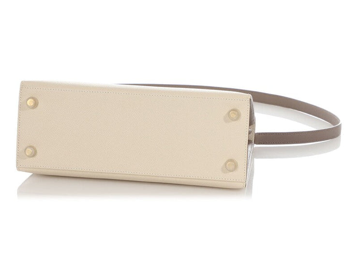 Hermès Nata and Gris Epsom HSS Kelly 25 Gold Hardware, 2021