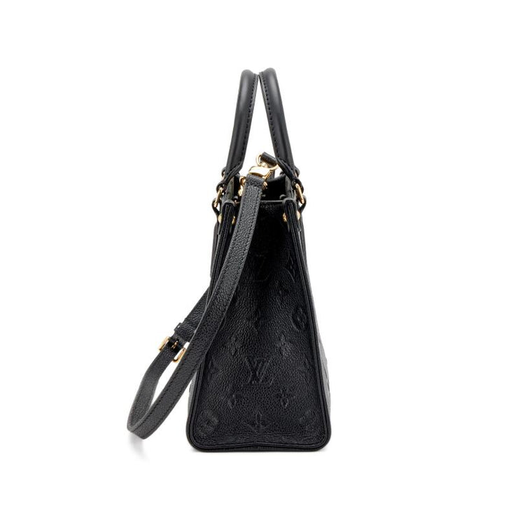Louis Vuitton Black Giant Monogram Empreinte OnTheGo PM Gold Hardware, 2022