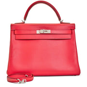 Hermès Bougainvillea Epsom Kelly 32 Palladium Hardware, 2012